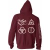NNM Led Zeppelin Symbols Maroon Čierna