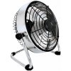 Verk 16042 Stolný ventilátor 22 cm, USB-C, 2 režimy, kovový, strieborný
