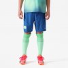 KIPSTA Detské futbalové šortky VIRALTO KIDS modro-zelené 12-13 r (151-160 cm)