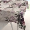 Biante Dekoračný štvorcový obrus Parma PM-112 Fialové kvety na smotanovom 60x60 cm