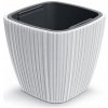 Kvetináč s vložkou biely ORO DBOS300-S449