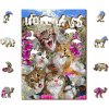 Drevené Puzzle Mačiatka v Hollywoode 200 dielikov
