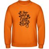 AWDis Mikina - Dizajn s nápisom All you need is Love and a Dog - Orange Crush - 4XL - Pánske