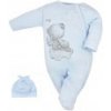 Dojčenský overal s čiapočkou Koala Angel biely Modrá 56 (0-3m)