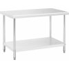 Royal Catering Pracovný stôl z ušľachtilej ocele - 120 x 70 cm RCAT-120/70-NW