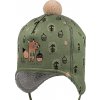 RDX Chlapčenská čiapka viazacia s brmbolcom Veverička Zelená