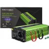 Qoltec Menič napätia | nabíjanie batérie | UPS | 600W | 1200W | 12V až 230V | Čistý sínus