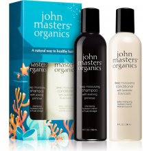 John Masters Organics Dry Hair Set šampón pre suché vlasy 236 ml + kondicionér pre suché a poškodené vlasy 236 ml