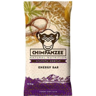CHIMPANZEE Energy bar 55 g, Crunchy Peanut
