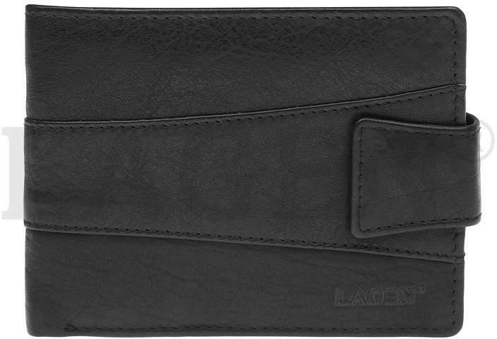 Lagen pánska kožená peňaženka V 98 E čierna