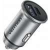 Nabíjačka do auta Vention Two-Port USB A+C (30W/30W) Car Charger Gray Mini Style Aluminium Alloy Type (FFFH0)