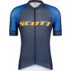 SCOTT Cyklistický dres s krátkym rukávom - RC PRO SS - modrá/oranžová S