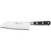 Lion Sabatier Nôž Santoku IDÉAL mosadzné nity čierny 18 cm