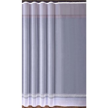 Grécky vzor metrážová záclona biela, 5 rozmerov Výška: 150cm od 4,99 € -  Heureka.sk