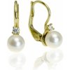 GOLDIE Zlaté náušnice so Swarovski perlou Zariah LEA849.ZOB