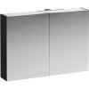 Zrkadlová skrinka s osvetlením Laufen BASE 100x18,5x70 cm sivá H4028521102661