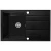 Gamma Modern 8050, 1-komorový granitový drez 790x500x210 mm, čierna, GMA-ZM-8050-BK