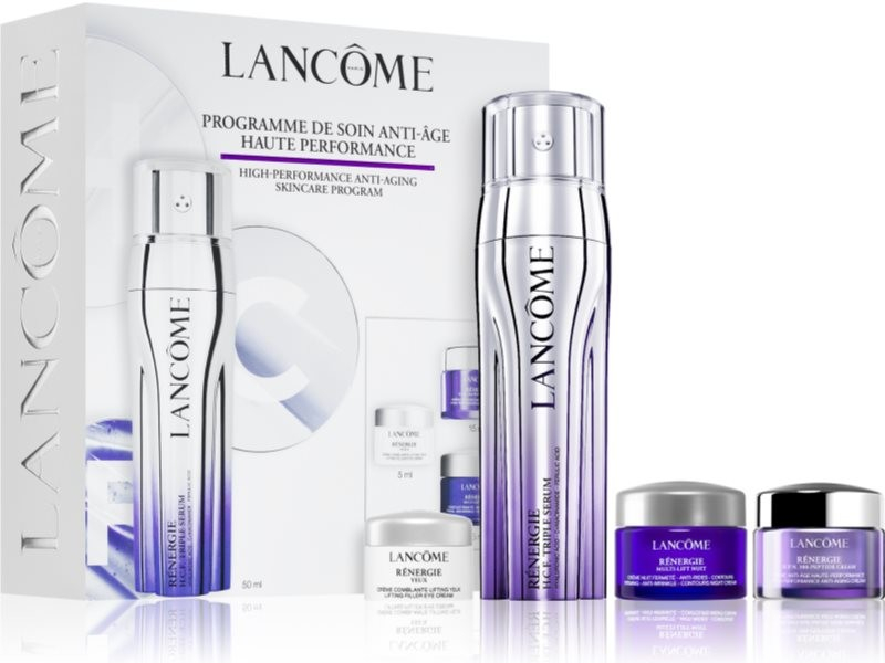 Lancôme Rénergie Rénergie H.C.F. Triple Serum pleťové sérum 50 ml + Rénergie Peptide Cream protivráskový denný krém 15 ml + Rénergie Multi-lift spevňujúci krém 15 ml + Rénergie Yeux