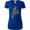 Dirt bike vintage - Dámske tričko z organickej bavlny Origin (GOTS) - XL ( Kráľovská modrá )
