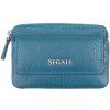 Segali Kožená mini peňaženka kľúčenka 7483 A blue