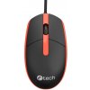 Myš C-TECH WM-10, čiernočervená, USB WM-10R