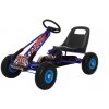 mamido Detská šliapací motokára s nafukovacími kolesami A-15 modrá