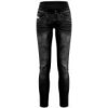 Crazy Idea Pant Wonder Magic Woman print jeans black L; Černá kalhoty