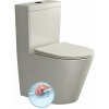 Sapho PACO RIMLESS WC kombi misa s nádržkou, spodný/zadný odpad, ivory SPH PC1012WRBE