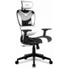 Herné kreslo ergonomické DO KANCELÁRIE Huzaro Combat 8.0 White