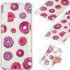 Gumený kryt Coloured Drawing Transparent na Huawei P Smart Z - Donut