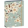 Školské dosky World Map A4 Reybag