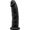 Silexd Model 2 Realistic Penis Premium Silexpan Silicone Black 19 Cm