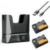 K&F CONCEPT Canon LP-E6NH Modular Dual Battery 2-pack + Charger.