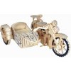 Woodcraft Drevené 3D puzzle Motorka trojkolka Sajdkára