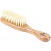 Kent BA10 — Pure White Bristle Cherrywood Baby Brush