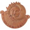 Terakotové slnečné hodiny so slnkom a mesiacom ako zatmenie 46 cm 26839