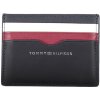 Tommy Hilfiger tmavomodrý pánsky kožený držiak na karty, peňaženka 11 x 8 cm
