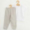 New Baby Detská bavlnená súprava tričko a nohavice Kindergarten svetlo šedá