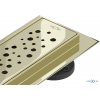 Mexen Flat 360 ° M12 otočný lineárny odtok 100 cm, zlatý - 1521100-40