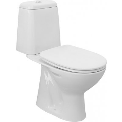 AQUALINE - RIGA WC kombi, dvojtlačítko 3/6l, spodný odpad, splachovací mechanizmus, biela RG801