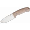 LionSteel M3 CVN lovecký nôž 10,5 cm, Satin, hnedá, Micarta, puzdro Cordura