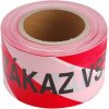 Páska výstražná 75mm x 250m EXTOL CRAFT 9568 červeno-biela ZÁKAZ VSTUPU