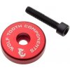Wolf Tooth Krytka Ultralight Stem Cap Červená + 5mm Spacer