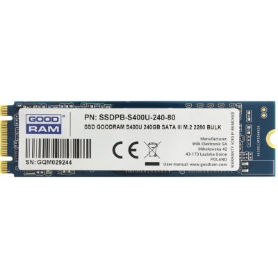 Goodram S400U 240GB, SSDPR-S400U-240-80