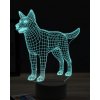 Beling 3D lampa, Border Collie, 16 farebná, PS06