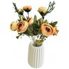 Ranunculus kytica x5 28cm broskyňová umelá