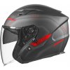 Přilba N128 KRILL, NOX (černá matná-červená, vel. S)