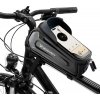 Brašna na bicykel Wozinsky na rám, armored, s vreckom na telefón, 1,7 l - čierna