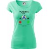 Volejbal volá - Dámske tričko Pure - 3XL ( Mätová )