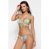 Trendyol dámske plavky spodný diel šedá kaki